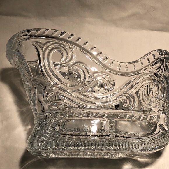 American Crystal Collection ‘Holiday Sleigh’ 24% Full Lead Crystal 7” - Picture 5 of 14